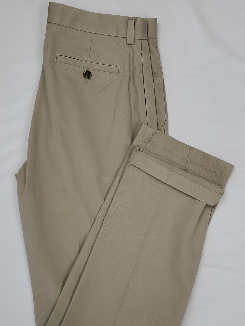 Brooks Brothers Boys 20 Chino Pants | Khaki Tan NWT Pleated Classic Trousers